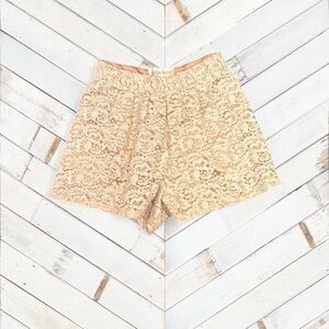 Floral Lace High Waist Women's Shorts